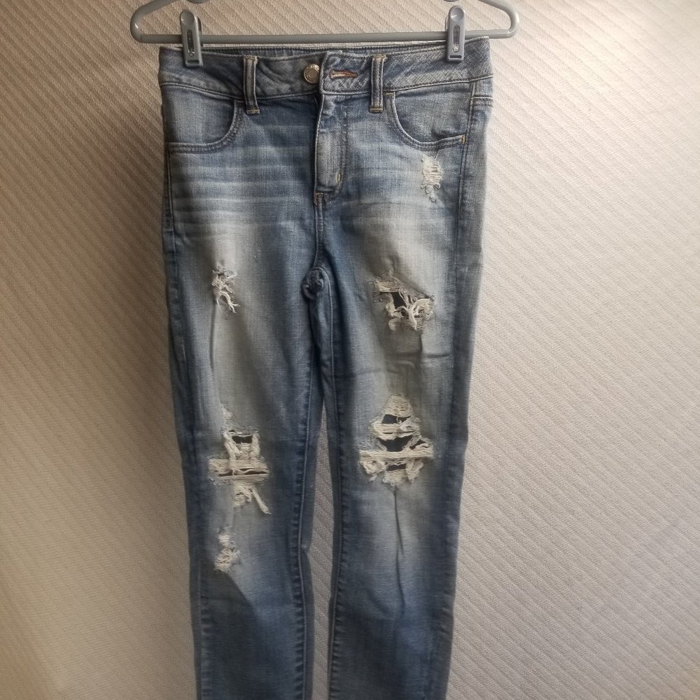 869 - American Eagle Outfitters 4 Reg Hi-Rise Jeggings